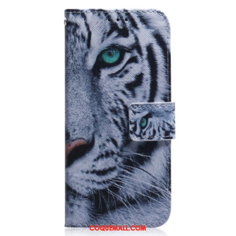 Housse Xiaomi Redmi Note 12 4G Tigre Blanc