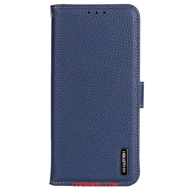 Housse Xiaomi Redmi Note 13 4G Cuir Litchi KHAZNEH
