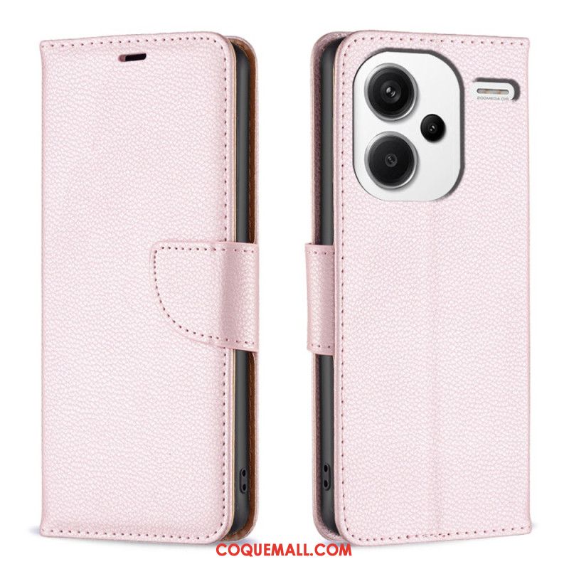 Housse Xiaomi Redmi Note 13 Pro Plus 5G Texture Litchi à Lanière