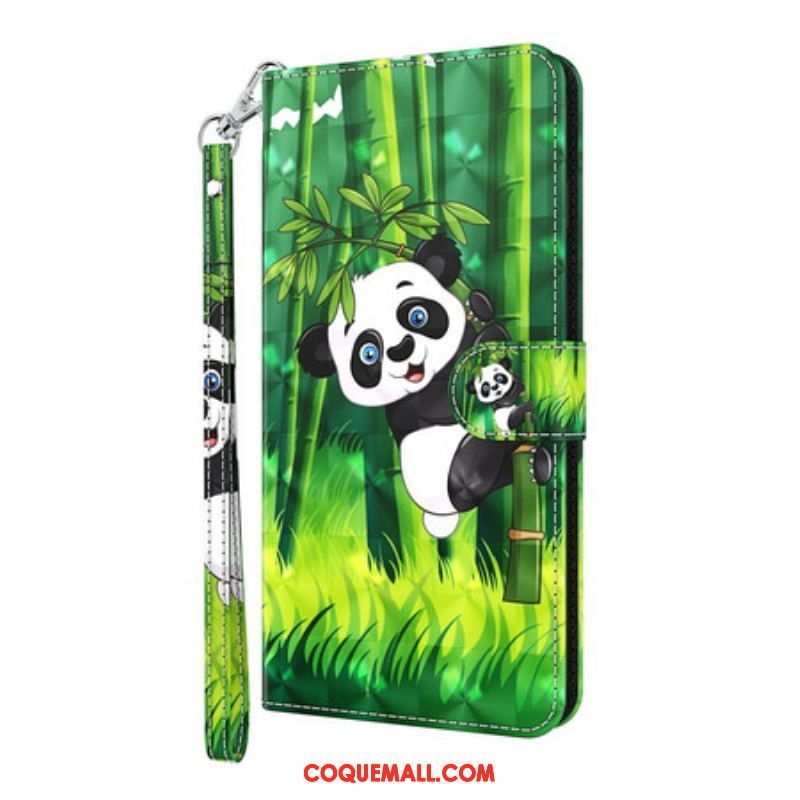 Housse iPhone 13 Mini Panda et Bambou