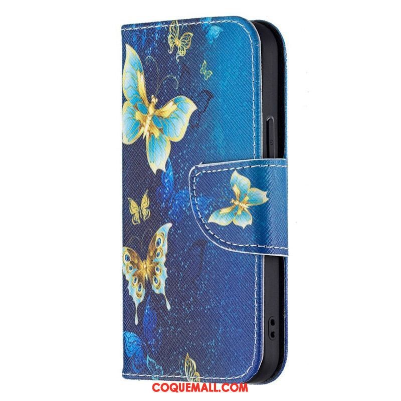 Housse iPhone 13 Mini Papillons Rois