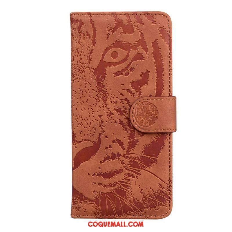 Housse iPhone 13 Pro Empreinte Face de Tigre