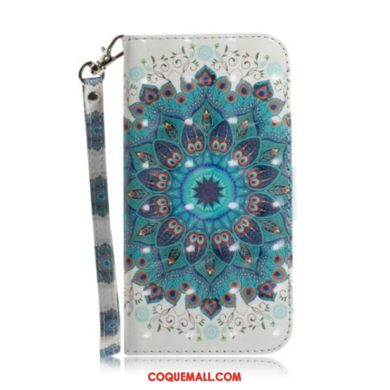 Housse iPhone 14 Plus Mandala à Lanière