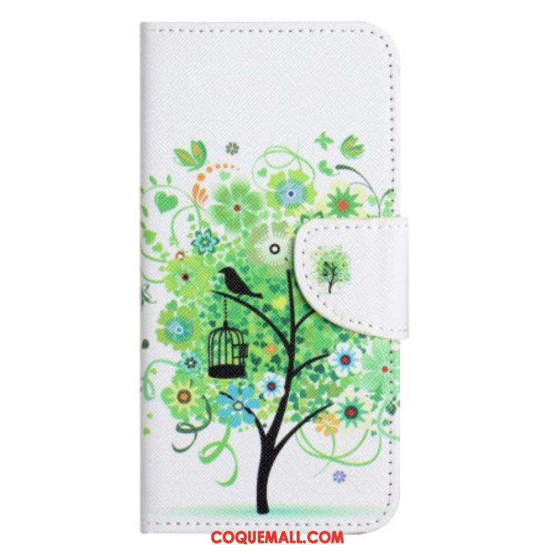 Housse iPhone 14 Pro Arbre Vert