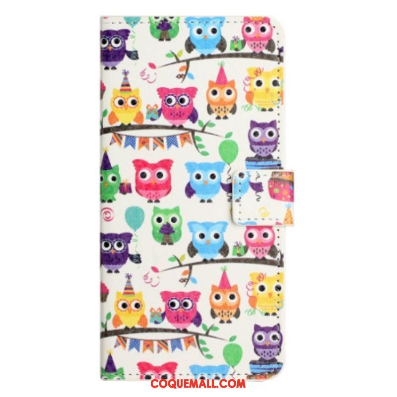 Housse iPhone 14 Pro Gang de Hiboux