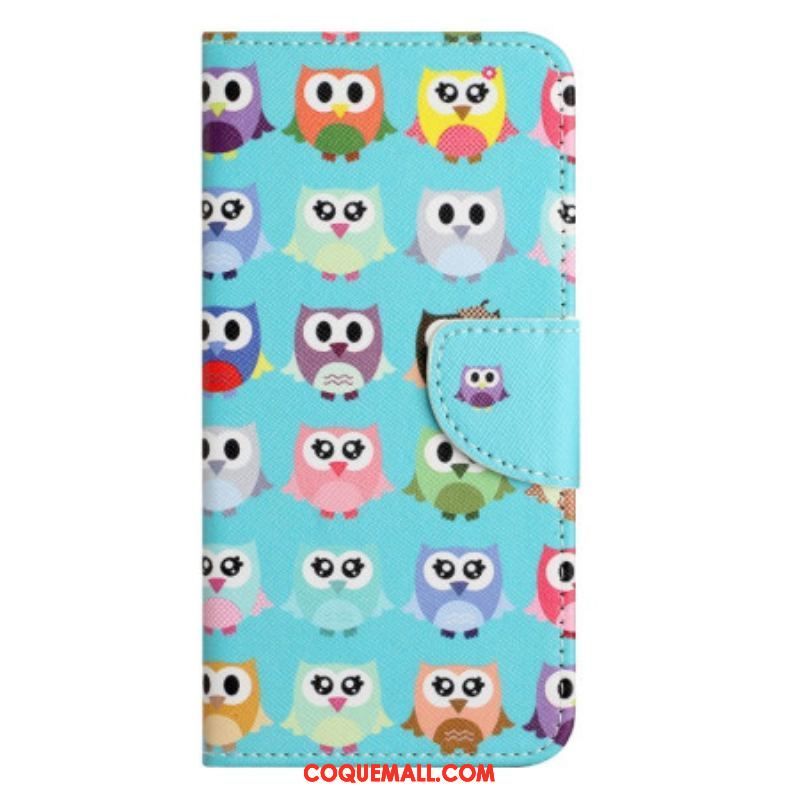 Housse iPhone 14 Pro Tribu de Hiboux