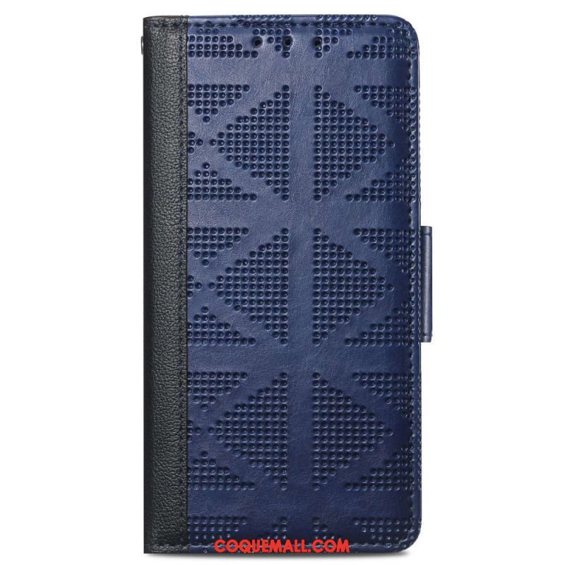 Housse iPhone 14 Style Cuir Rétro