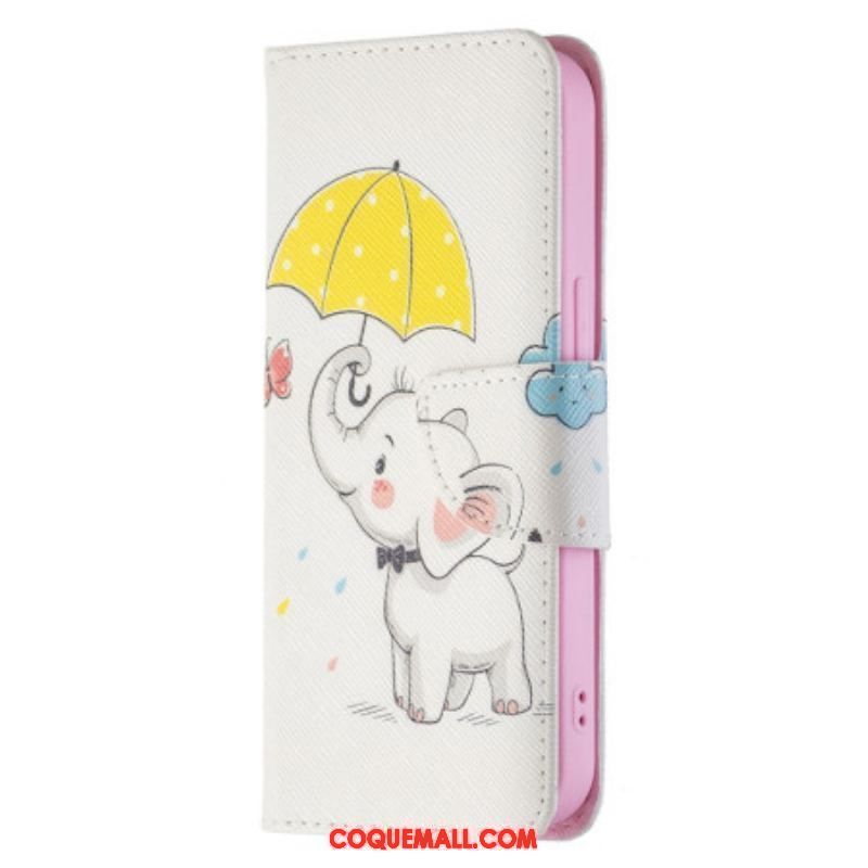 Housse iPhone 15 Bébé Éléphant