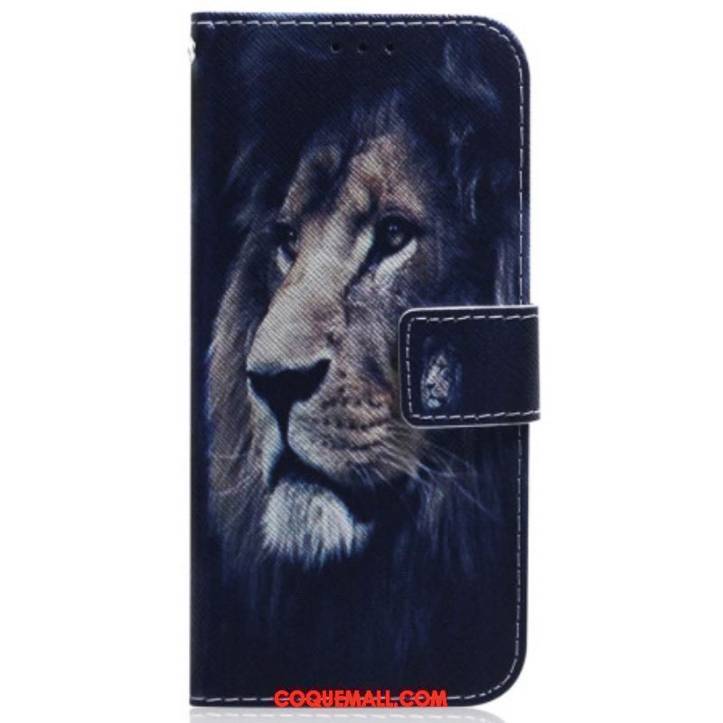 Housse iPhone 15 Dreaming Lion