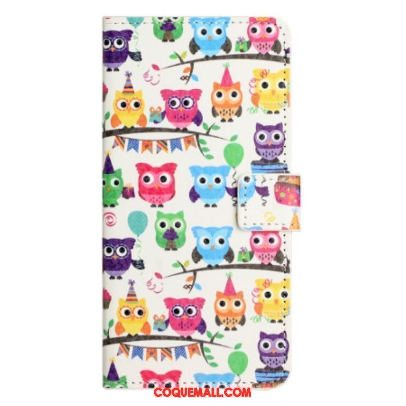 Housse iPhone 15 Gang de Hiboux