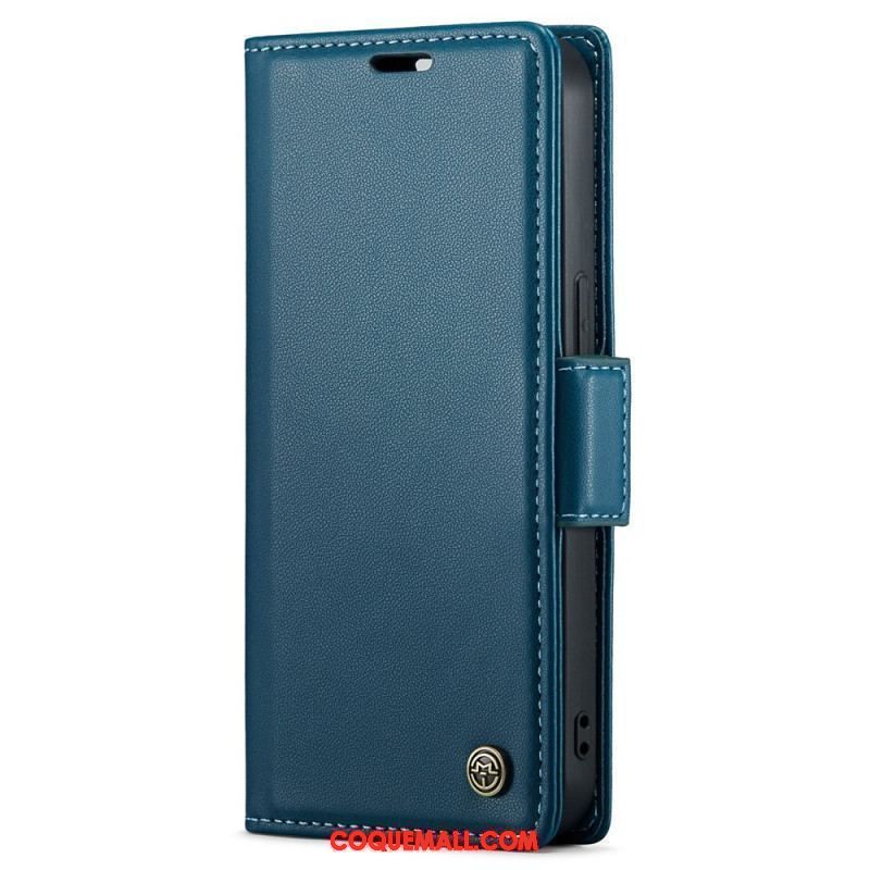 Housse iPhone 15 Plus Style Cuir CASEME