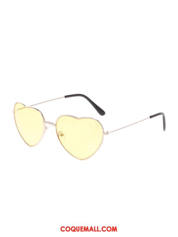 Lunettes De Soleil Femme Doux Charmant Amour, Lunettes De Soleil En Forme De Coeur Authentique