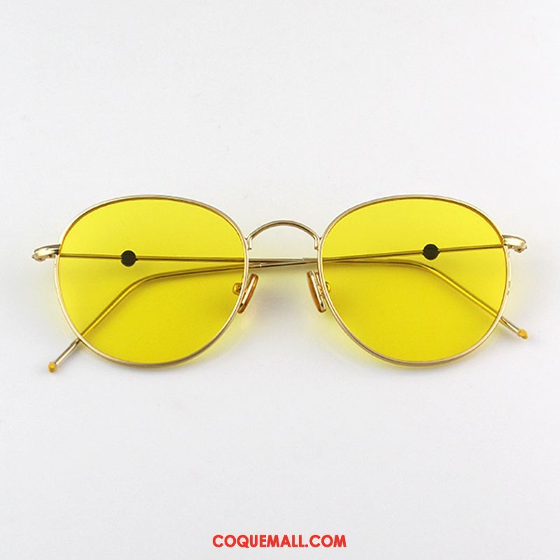 Lunettes De Soleil Homme Art Tendance Frais, Lunettes De Soleil Rond Personnalité