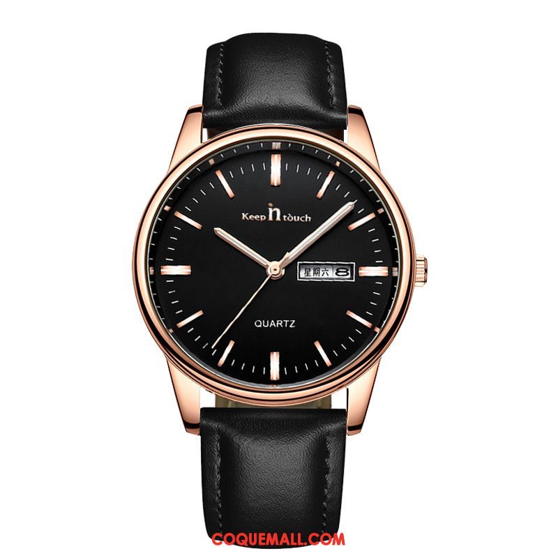 Montre Homme Loisir Simple Étudiant, Montre Montre À Bracelet Tendance Gold