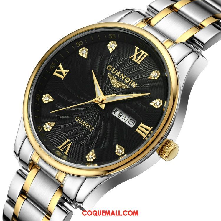 Montre Homme Mode Femme Simple, Montre Montre À Bracelet Tendance Gold