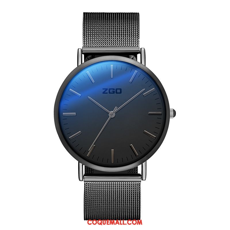 Montre Homme Étanche Loisir Milieu, Montre Étudiant Tendance Blau