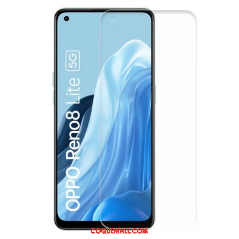 Protection en verre trempé HD pour l'écran du Oppo Reno 8 Lite