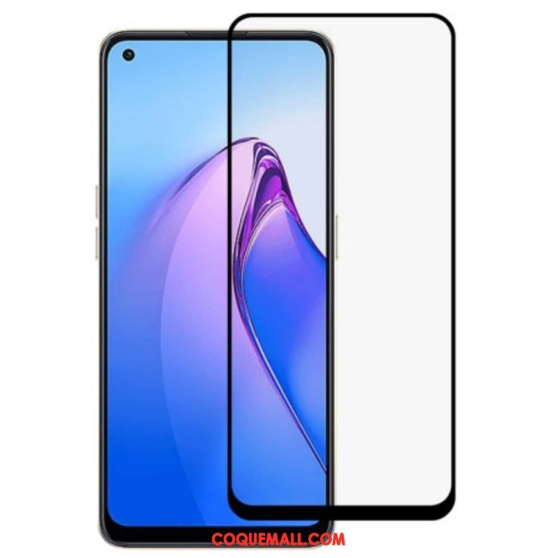 Protection Écran Verre Trempé Oppo Reno 8 Contours Noirs