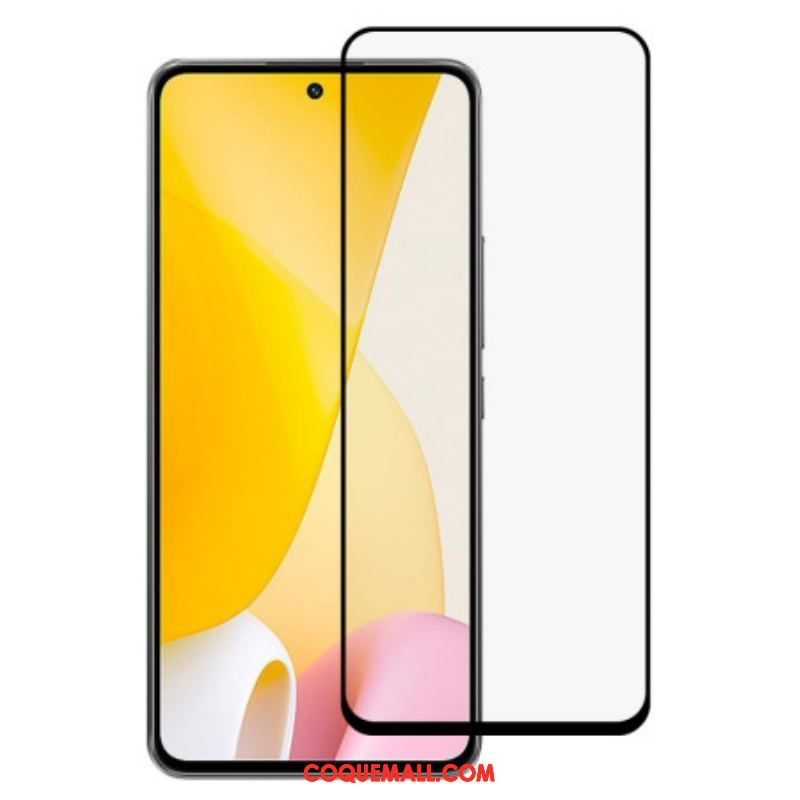 Protection écran verre trempé Xiaomi 12 Lite Contours Noirs