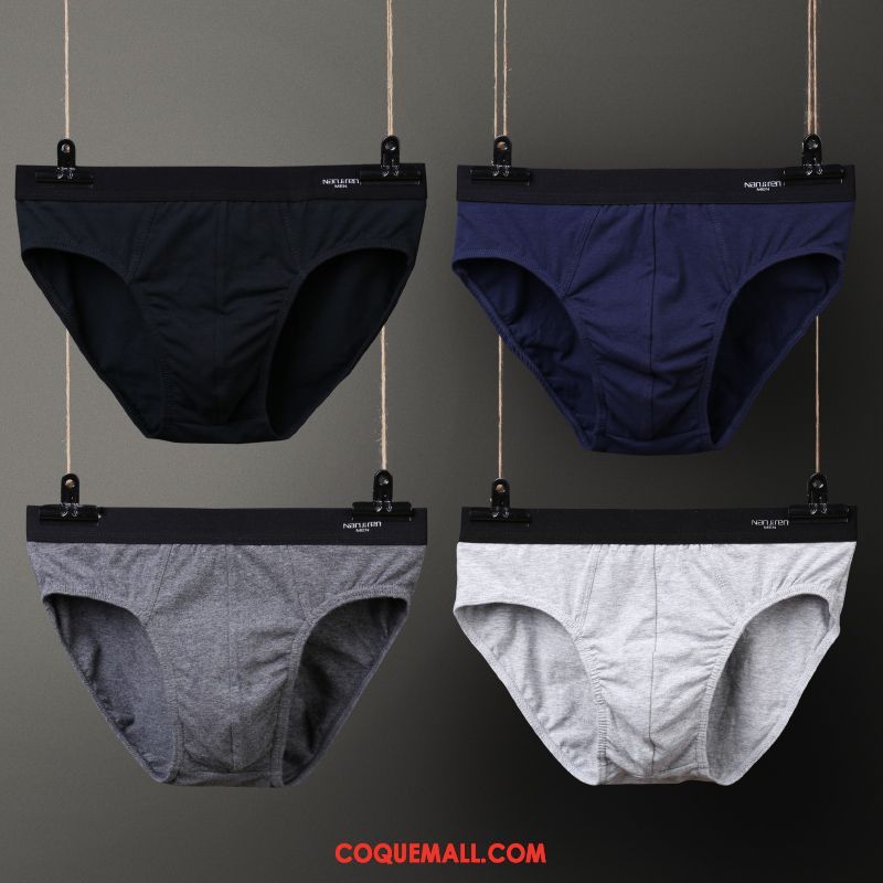 Shorty Homme Respirant Noir Coton, Shorty Triangle Sexy