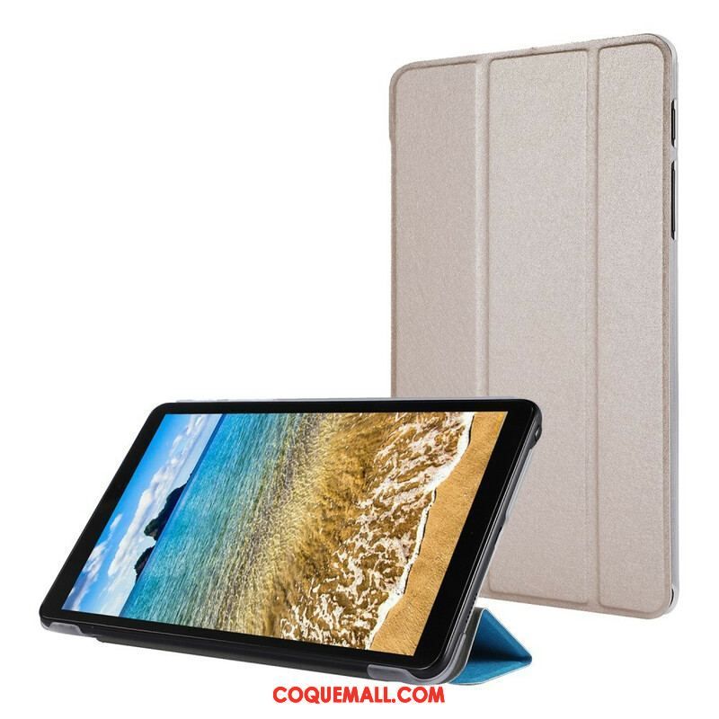 Smart Case Samsung Galaxy Tab A7 Lite Simili Cuir Texture Soie