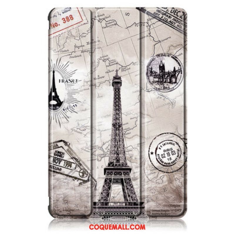 Smart Case Samsung Galaxy Tab S7 FE Renforcée Tour Eiffel