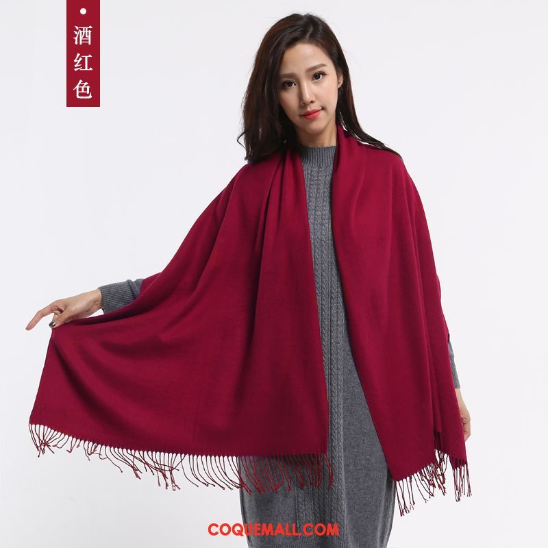 Écharpe Femme Hiver Tassel Multifonctions, Écharpe Manteau L'automne