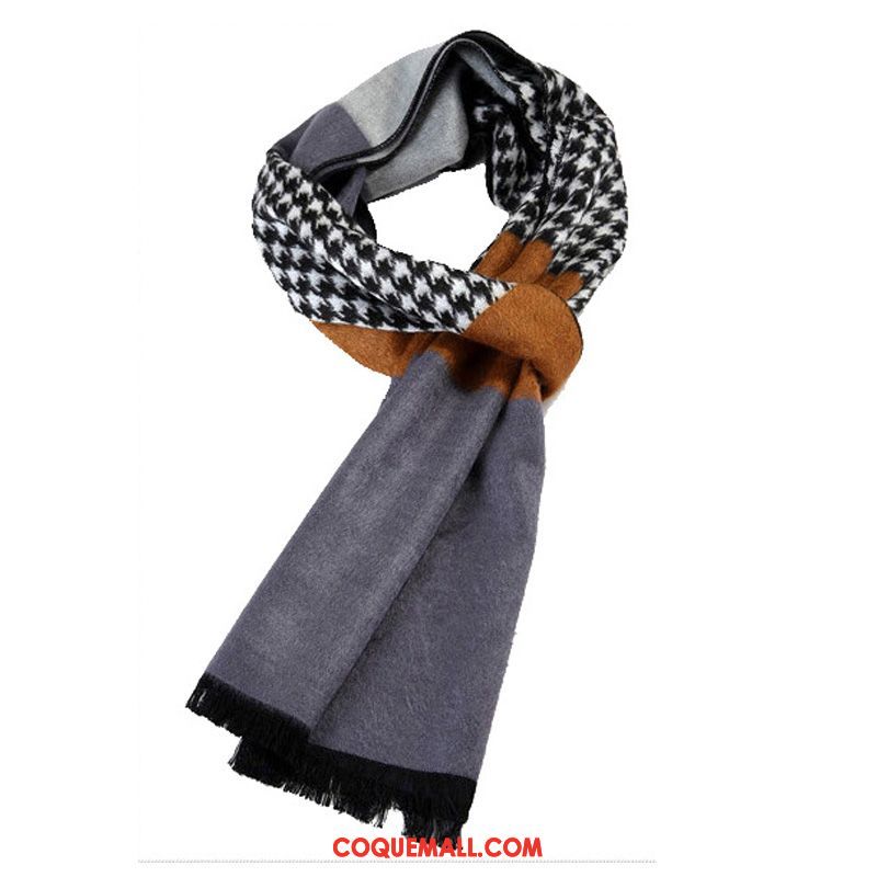 Écharpe Homme Collier Simple Garder Au Chaud, Écharpe L'automne Plus Épais