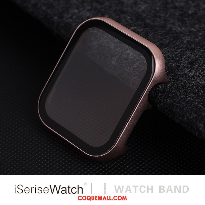Étui Apple Watch Series 1 Membrane Protection Rose, Coque Apple Watch Series 1 Border Tempérer