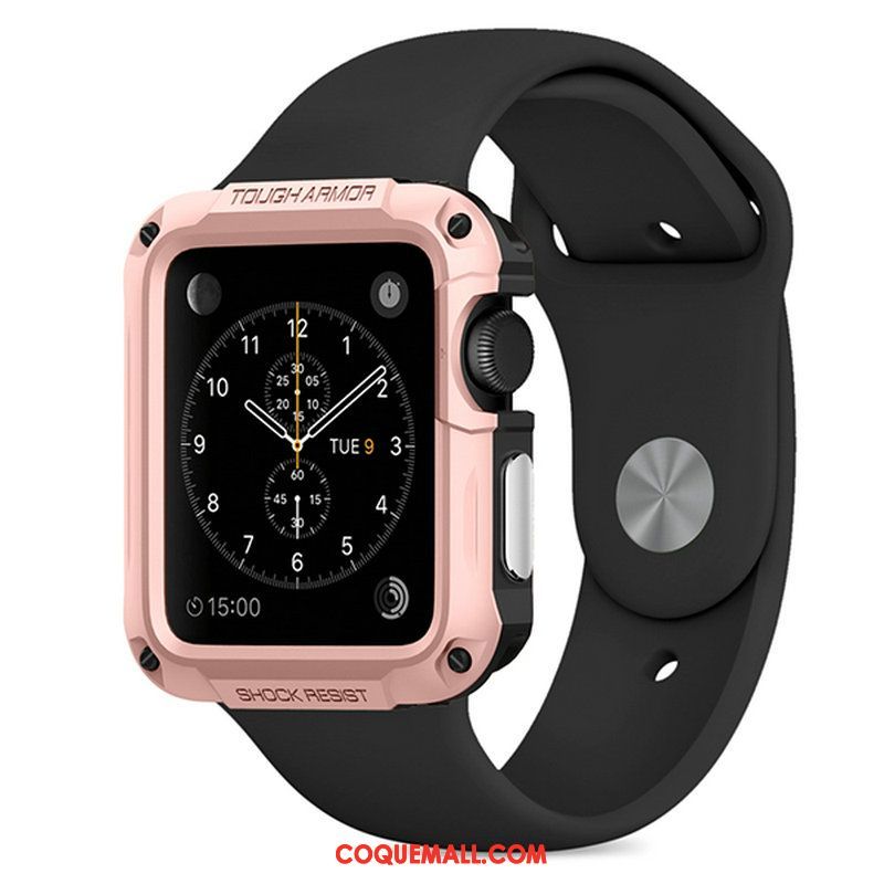 Étui Apple Watch Series 1 Outdoor Sport Protection, Coque Apple Watch Series 1 Or Rose