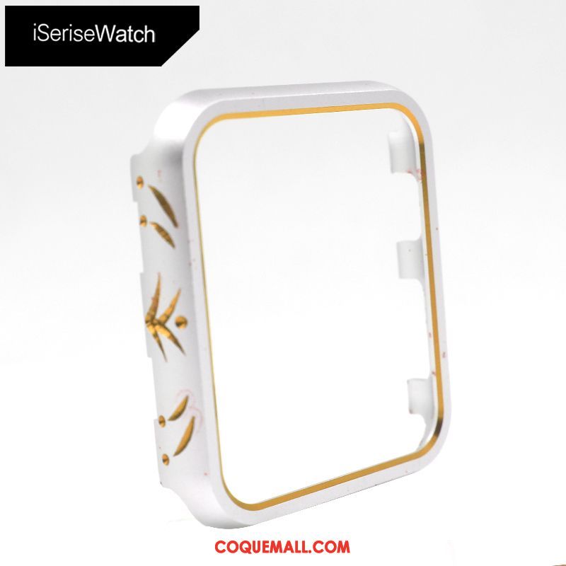 Étui Apple Watch Series 2 Argent Incassable Or, Coque Apple Watch Series 2 Protection Métal