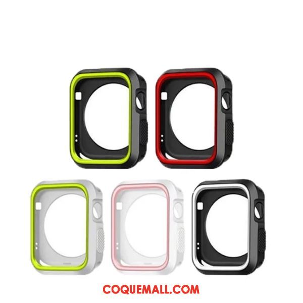 Étui Apple Watch Series 4 Fluide Doux Noir, Coque Apple Watch Series 4