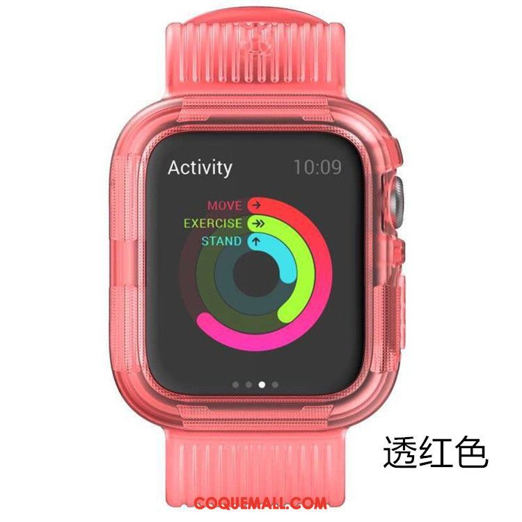 Étui Apple Watch Series 5 Incassable Protection Rose, Coque Apple Watch Series 5 Sport Armure