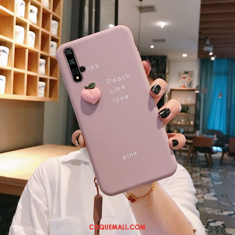 Étui Honor 20 Fruit Tendance Frais, Coque Honor 20 Rose Jeunesse