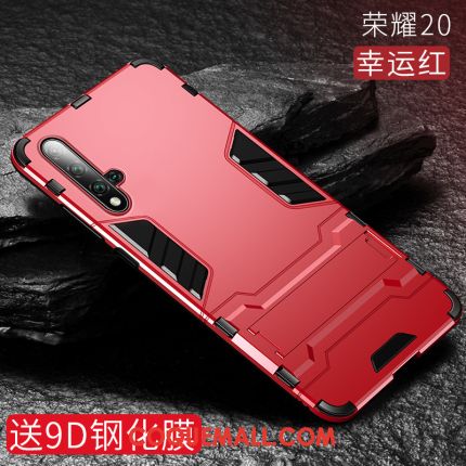 Étui Honor 20 Incassable Noir Tendance, Coque Honor 20 Rouge Silicone