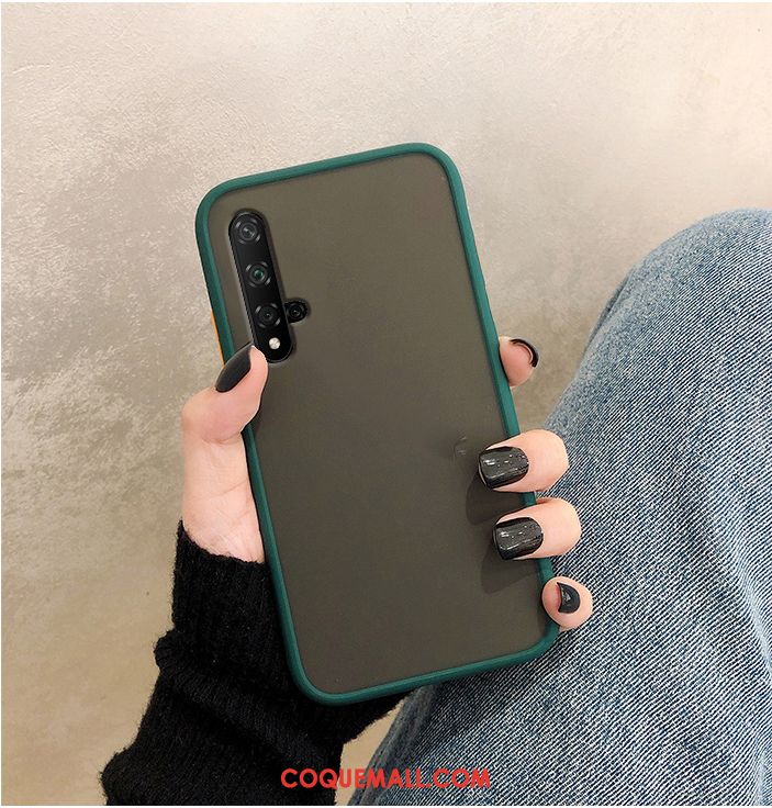 Étui Honor 20 Net Rouge Vert Téléphone Portable, Coque Honor 20 Vent Délavé En Daim