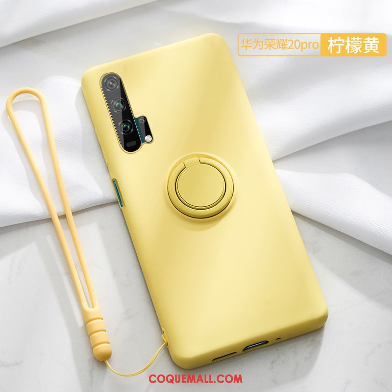 Étui Honor 20 Pro Nouveau Silicone Créatif, Coque Honor 20 Pro Délavé En Daim Anneau