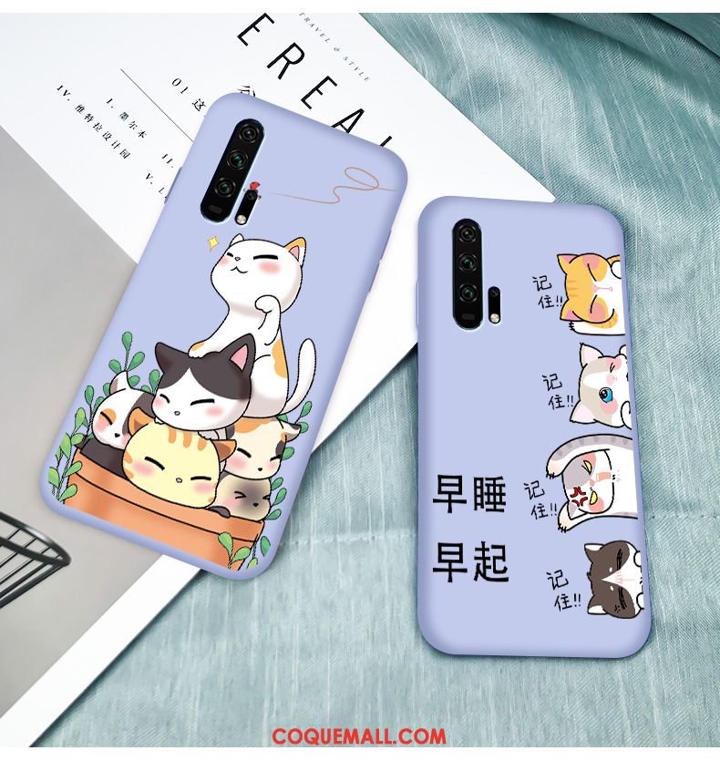 Étui Honor 20 Pro Tendance Violet Incassable, Coque Honor 20 Pro Tout Compris Dessin Animé