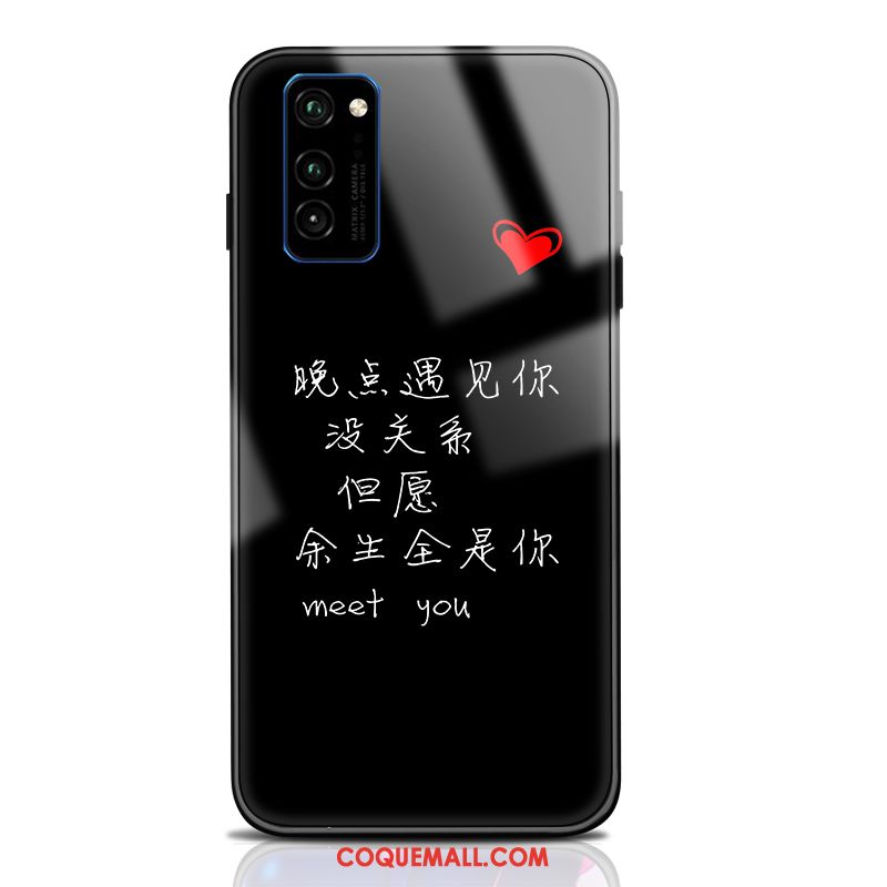 Étui Honor 30 Pro Art Verre Amoureux, Coque Honor 30 Pro Noir Personnalité