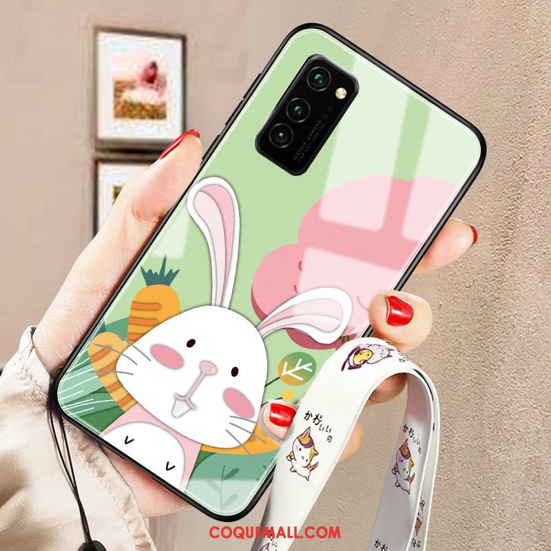 Étui Honor 30 Pro Incassable Verre Dessin Animé, Coque Honor 30 Pro Vert Protection