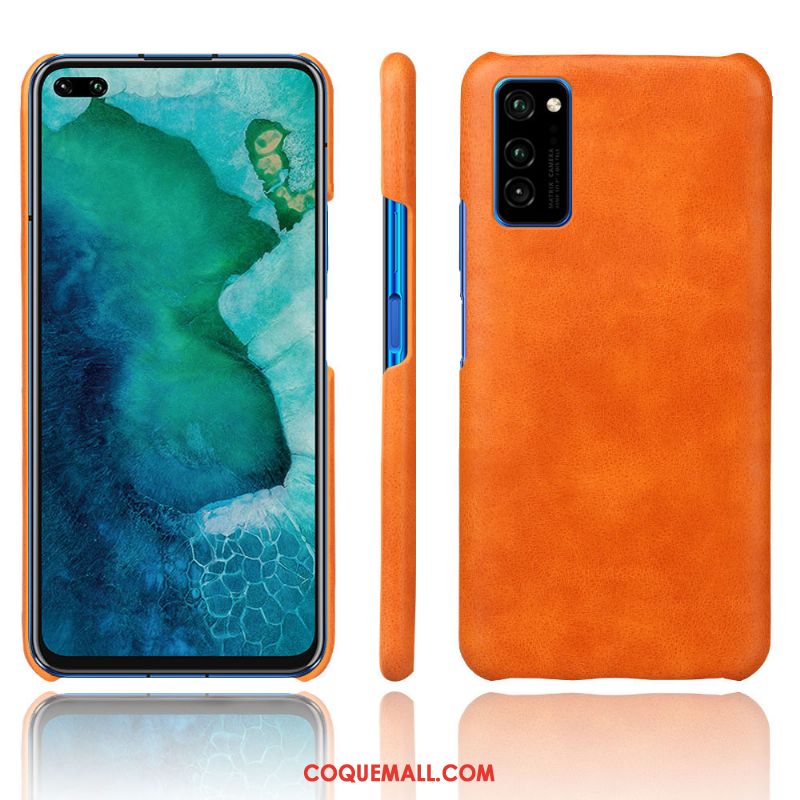 Étui Honor 30 Pro Jaune En Cuir Qualité, Coque Honor 30 Pro Tendance Business