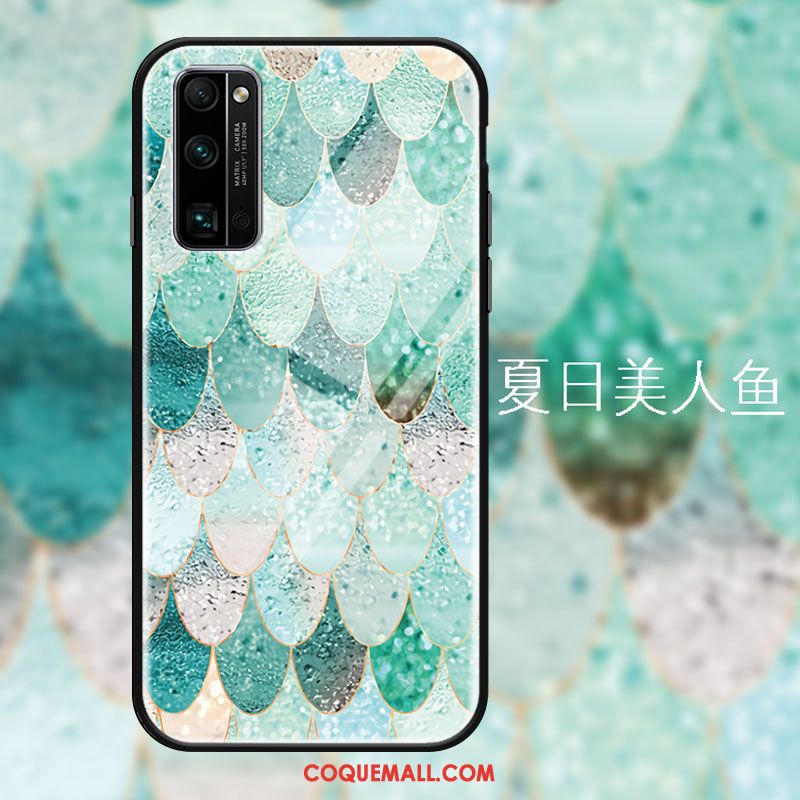 Étui Honor 30 Pro Miroir Protection Téléphone Portable, Coque Honor 30 Pro Vert Petit