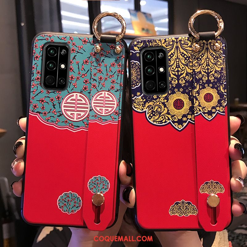 Étui Honor 30s Créatif Style Chinois Personnalité, Coque Honor 30s Tout Compris Rouge