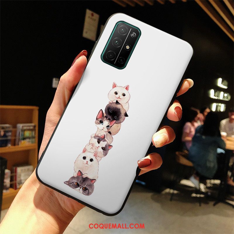 Étui Honor 30s Personnalité Silicone Tendance, Coque Honor 30s Mignonne Blanc