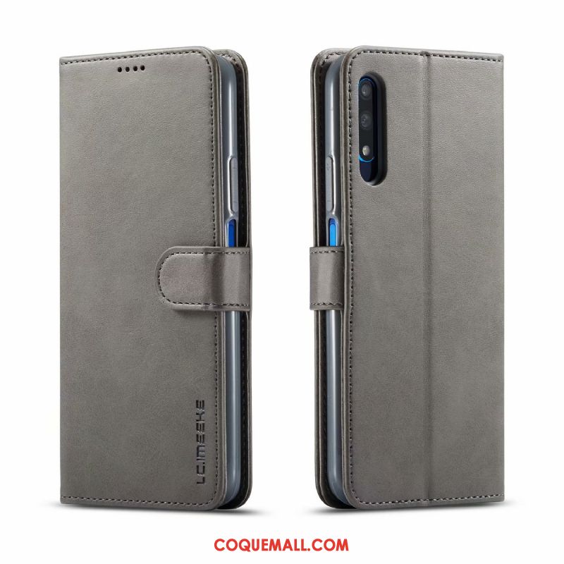 Étui Honor 9x En Cuir Incassable Tout Compris, Coque Honor 9x Gris Protection