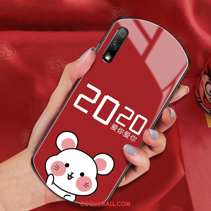 Étui Honor 9x Nouveau Net Rouge Verre, Coque Honor 9x Incassable Arc