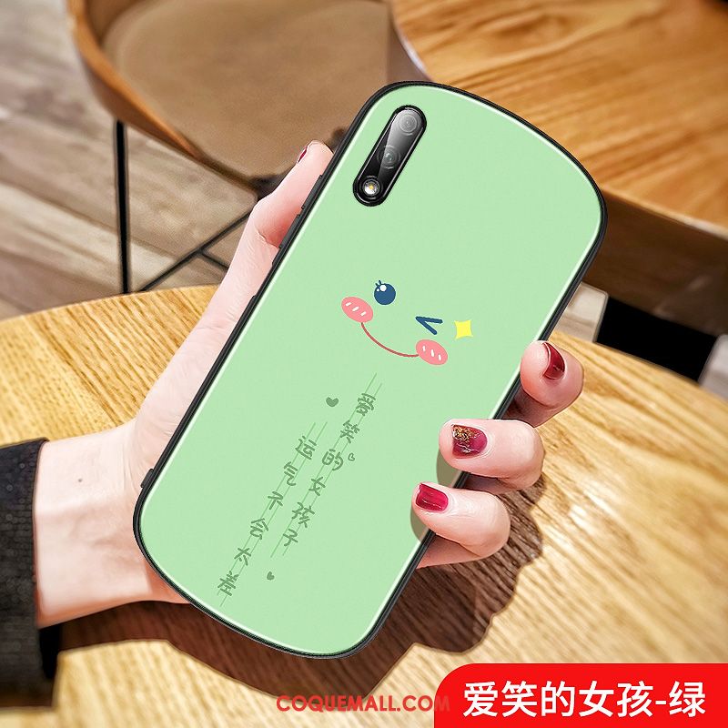 Étui Honor 9x Téléphone Portable Simple Net Rouge, Coque Honor 9x Dessin Animé Rond