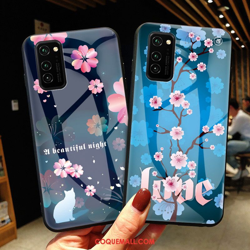 Étui Honor View30 Pro Protection Téléphone Portable Bleu, Coque Honor View30 Pro Verre Incassable