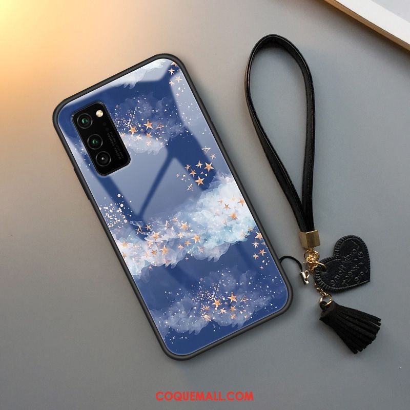 Étui Honor View30 Verre Incassable Fluide Doux, Coque Honor View30 Bleu Tendance