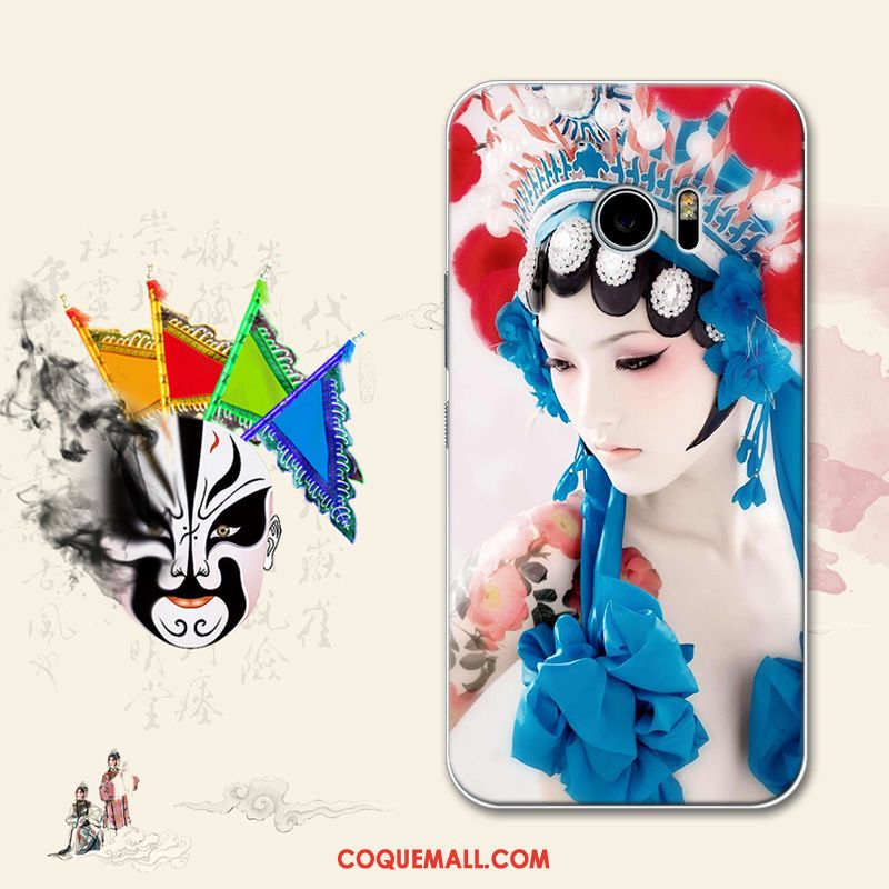 Étui Htc 10 Bleu Drame Art, Coque Htc 10 Fluide Doux Silicone